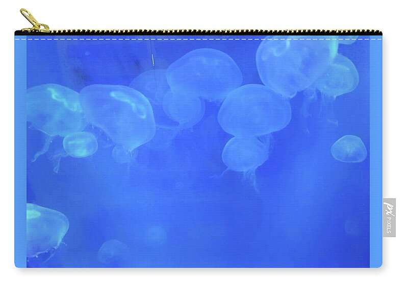 Jellies Zip Pouch featuring the photograph Jellyfish by Pour Your heART Out Artworks