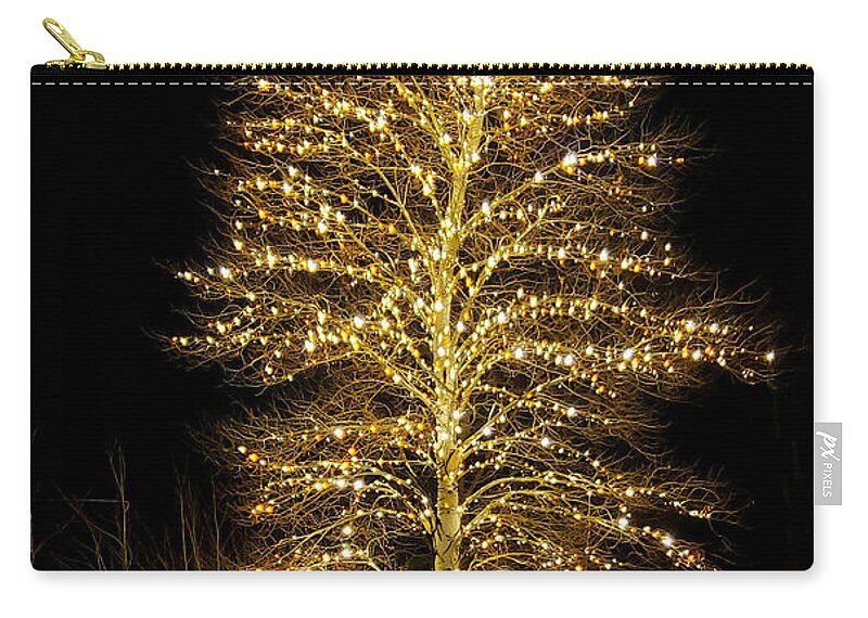 Winter Zip Pouch featuring the photograph Jenny's Tree - Park City by Russ Harris