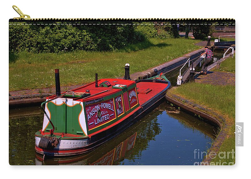 Canal Zip Pouch featuring the photograph Joanna Tug No 1 by Stephen Melia