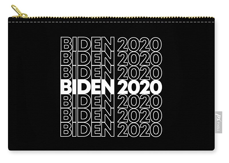 Cool Zip Pouch featuring the digital art Joe Biden 2020 by Flippin Sweet Gear