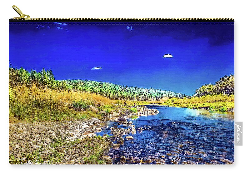 River Zip Pouch featuring the photograph Give Me A Reason by Tammy Bryant