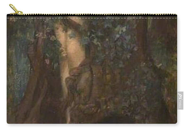  Zip Pouch featuring the painting John William Waterhouse - Hamadryad by Les Classics