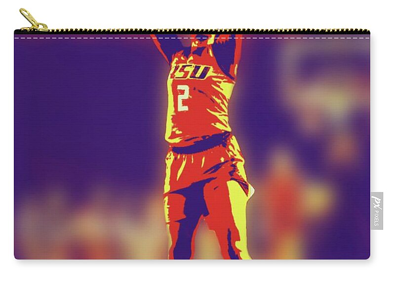 Rsu Carry-all Pouch featuring the painting Jordan Lewis RSU by Jack Bunds