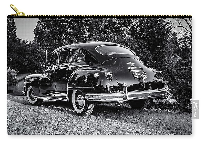 Justmarried Zip Pouch featuring the photograph Just Married in BW by Pam Rendall