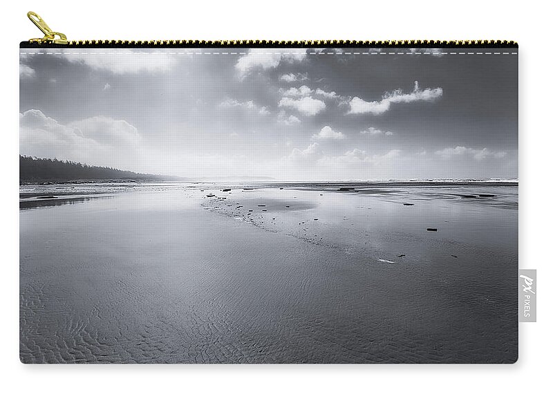 Tofino Zip Pouch featuring the photograph Just Me and the Sea by Allan Van Gasbeck