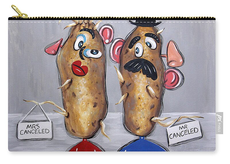 Just Tater's Carry-all Pouch featuring the painting Just tater's by Anthony Falbo