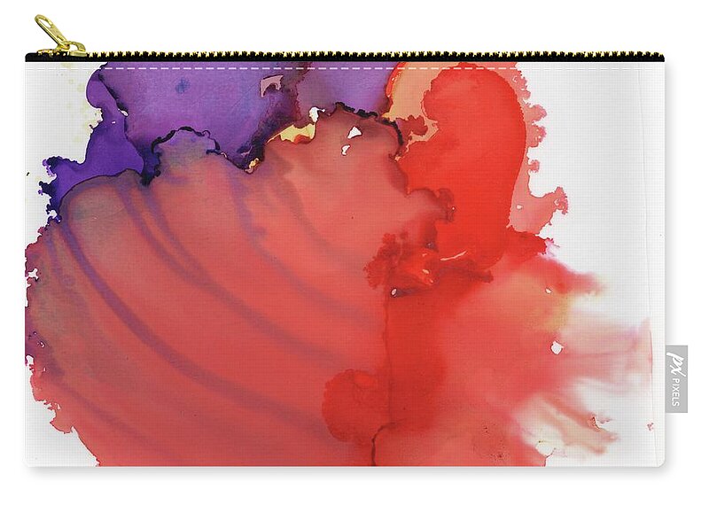 Alcohol Zip Pouch featuring the painting Juxtapose by Christy Sawyer