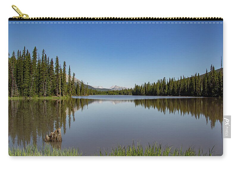 Canadian Rocky Mountains Zip Pouch featuring the photograph Kananaskis Country 5 by Cindy Robinson