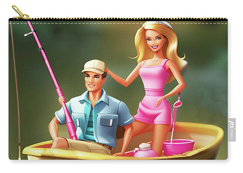 Ken Takes Barbie Fishing Zip Pouch