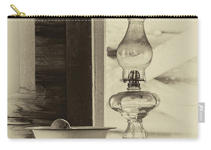 Upton Zip Pouch featuring the photograph Kerosine Lamp by Sam Sherman