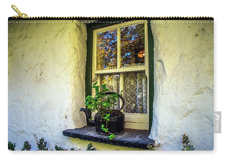 Kettle Carry-all Pouch featuring the photograph Kettle on the Window Sill by Regina Muscarella