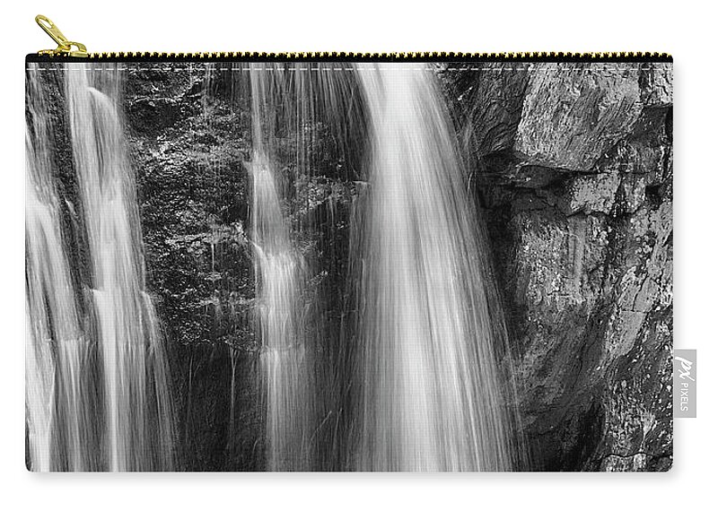 Cascading Zip Pouch featuring the photograph Kilgore Falls I by Charles Floyd