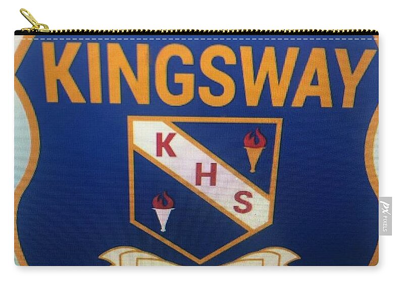  Zip Pouch featuring the photograph Kingsway High School by Trevor A Smith