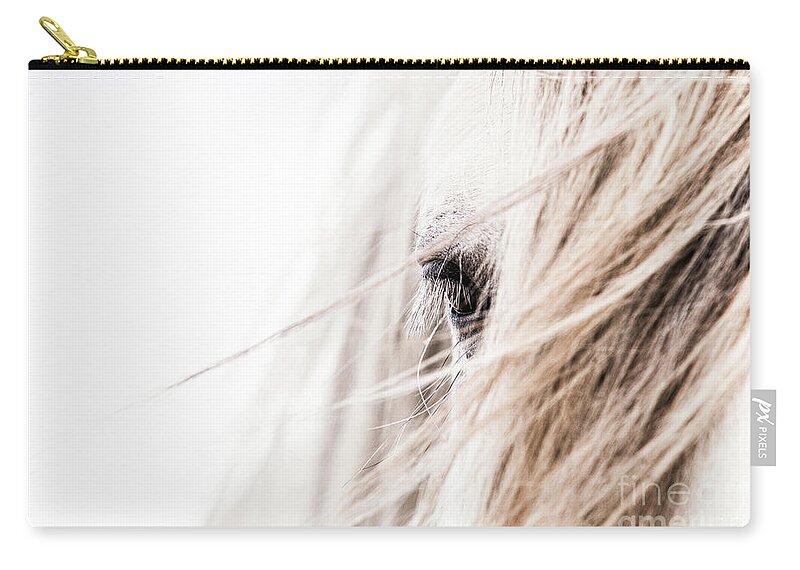 Photographs Zip Pouch featuring the photograph Kismet - Horse Art by Lisa Saint