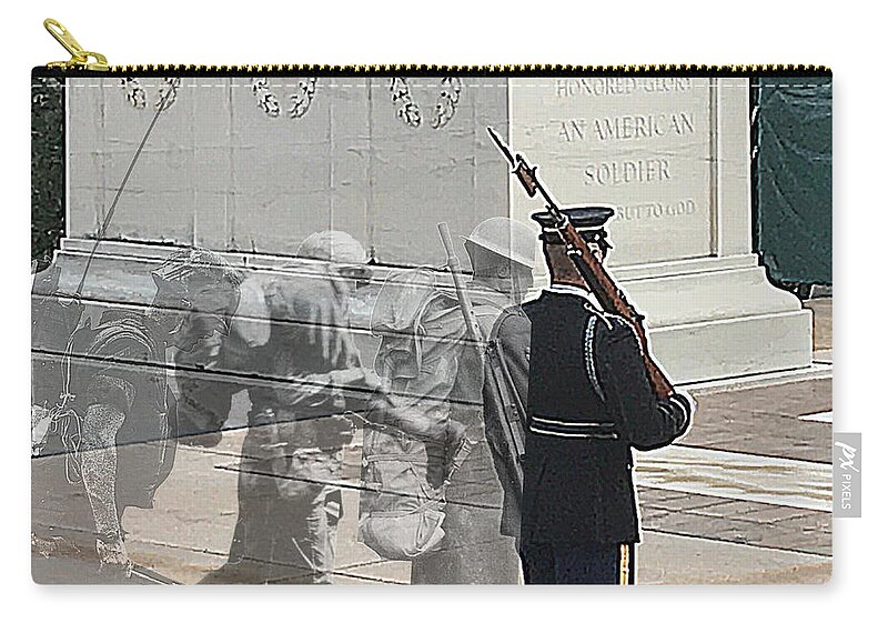 Tomb Zip Pouch featuring the photograph Known but to God by Lee Darnell