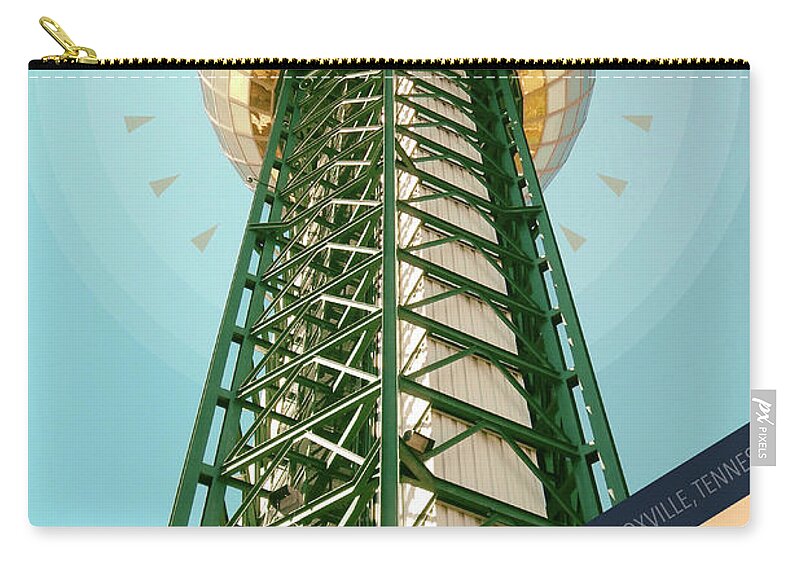 Sunsphere Carry-all Pouch featuring the digital art Knoxville Tennessee by Phil Perkins