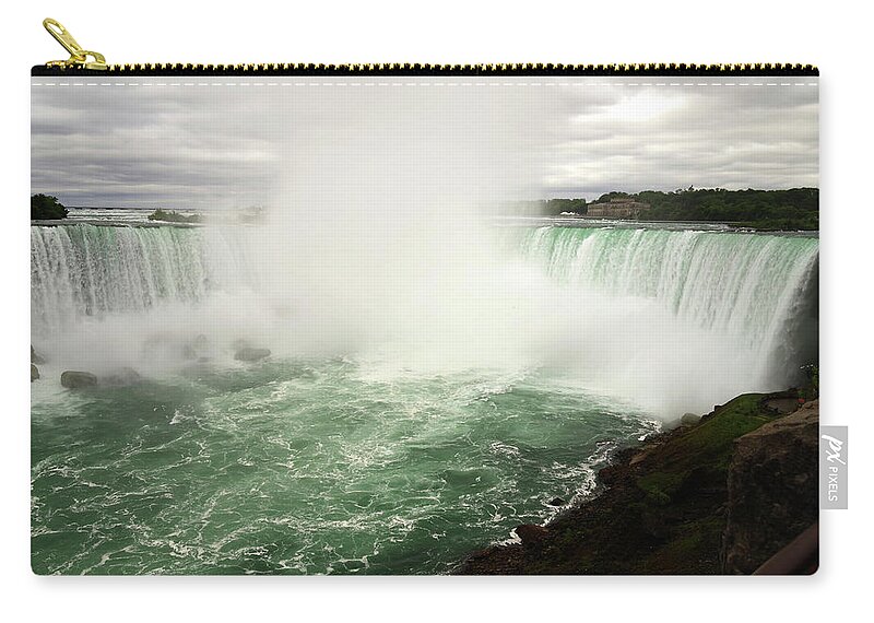 Niagara Falls Zip Pouch featuring the photograph Knrq0605 by Henry Butz