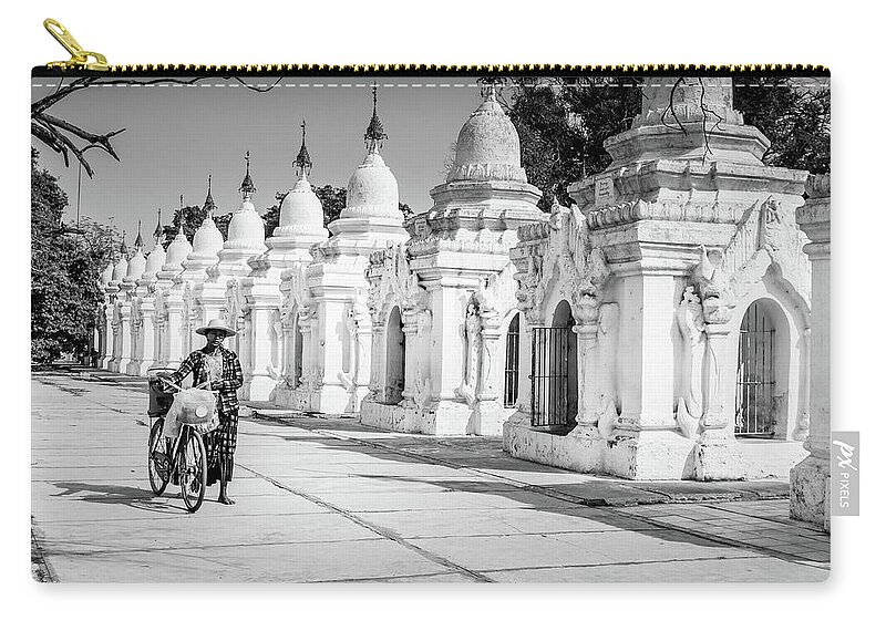 Mandalay Carry-all Pouch featuring the photograph Kuthodaw Pagoda by Arj Munoz