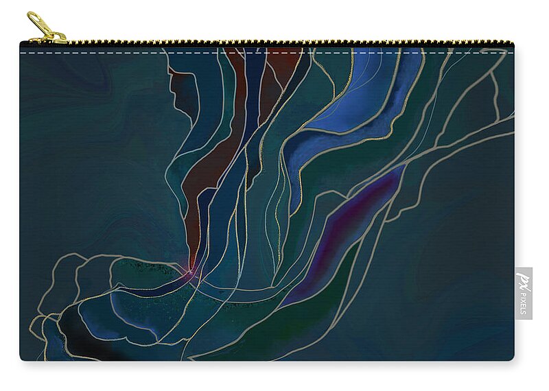 Abstract Zip Pouch featuring the digital art La Belle Epoque by Gina Harrison