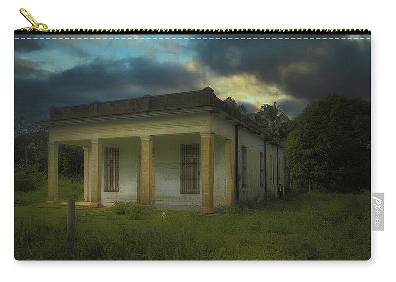 Misty Zip Pouch featuring the photograph La Guira by Micah Offman