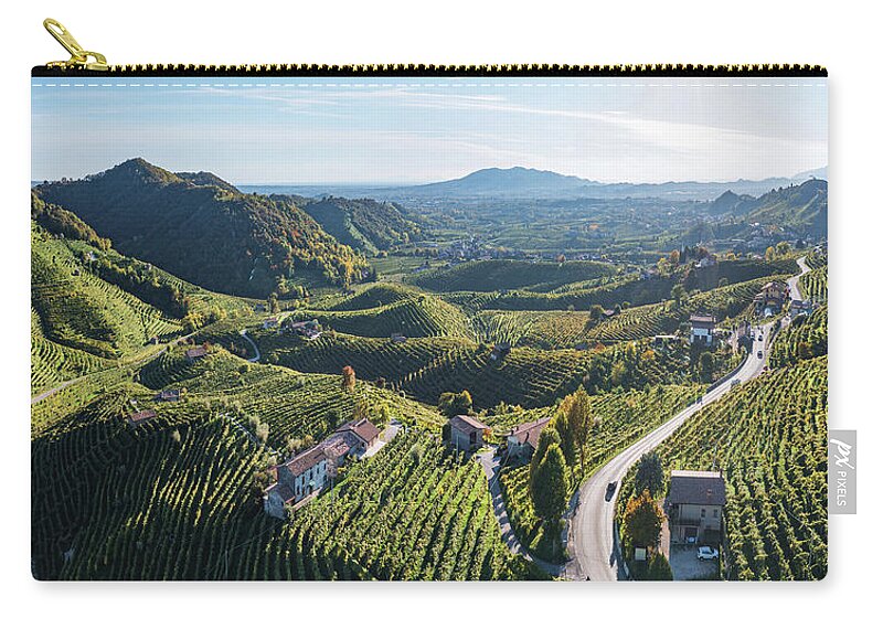 Wine Carry-all Pouch featuring the photograph La Strada del Prosecco by Francesco Riccardo Iacomino