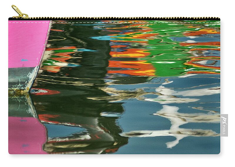 Fishing Boats Zip Pouch featuring the photograph La Vie En Rose by Marc Nader
