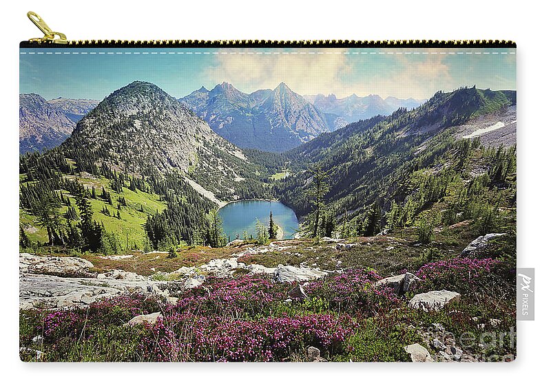 Mountains Zip Pouch featuring the photograph Lake Ann by Sylvia Cook