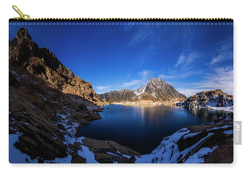 Scenic Zip Pouch featuring the photograph Lake Ingalls 2 by Pelo Blanco Photo