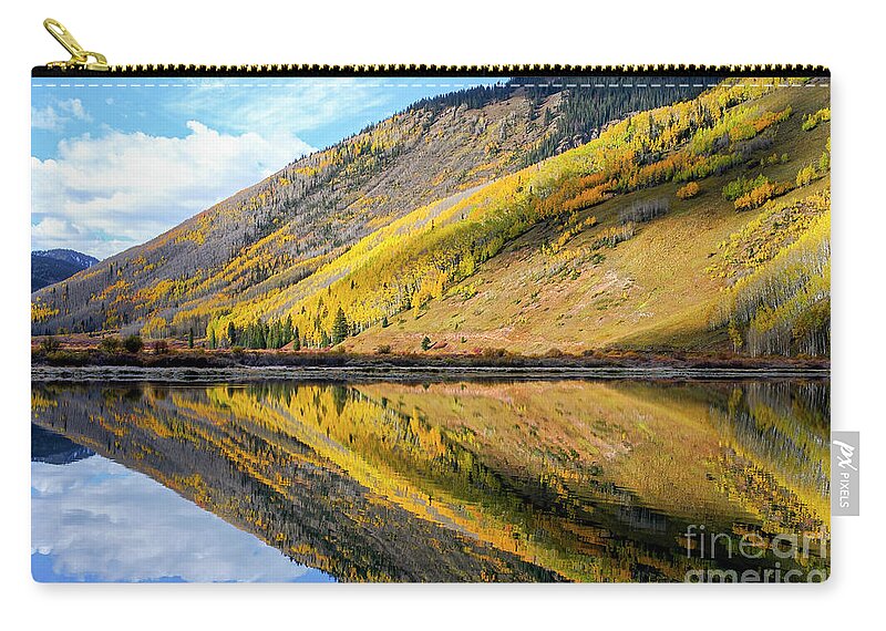 Ouray Zip Pouch featuring the photograph Lake Reflection by Bob Phillips