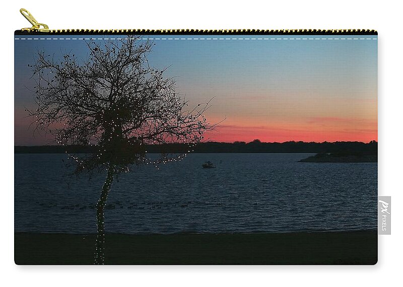 Christmas Carry-all Pouch featuring the photograph Lakeside Christmas by Brad Barton