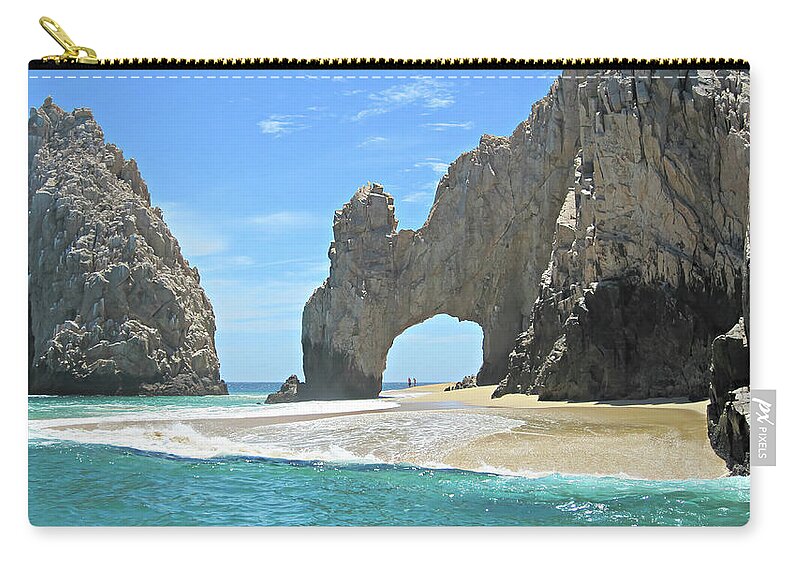 Natural Arch Zip Pouch featuring the photograph Lands End by Marilyn Wilson