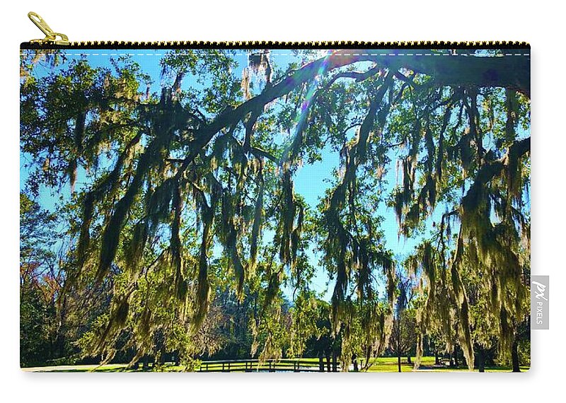 Light Zip Pouch featuring the photograph Landscape 1 by Michael Stothard