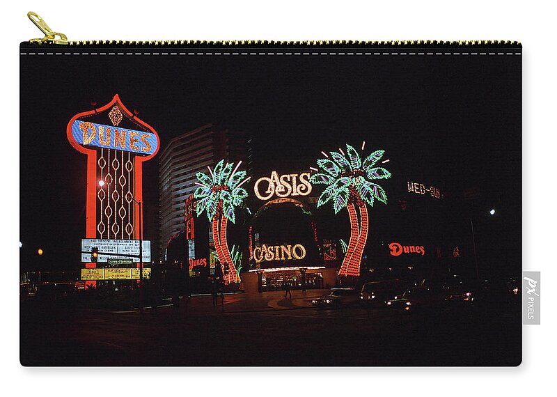 America Zip Pouch featuring the photograph Las Vegas 1983 #2 by Frank Romeo