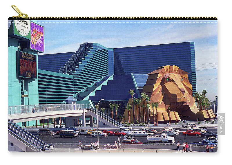 America Zip Pouch featuring the photograph Las Vegas 1994 #9 by Frank Romeo
