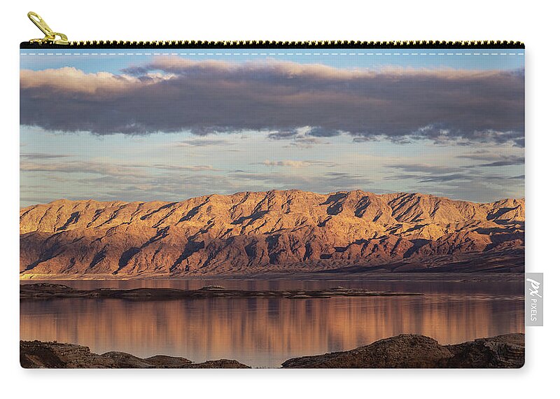 Nevada Zip Pouch featuring the photograph Las Vegas Bay Reflection by James Marvin Phelps