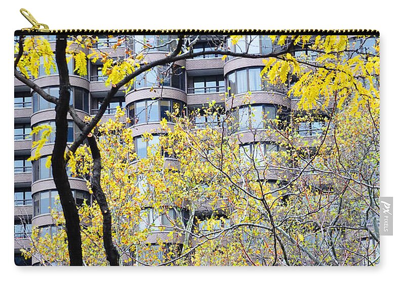 Nature Zip Pouch featuring the photograph Late Autumn - A Murray Hill Impression by Steve Ember