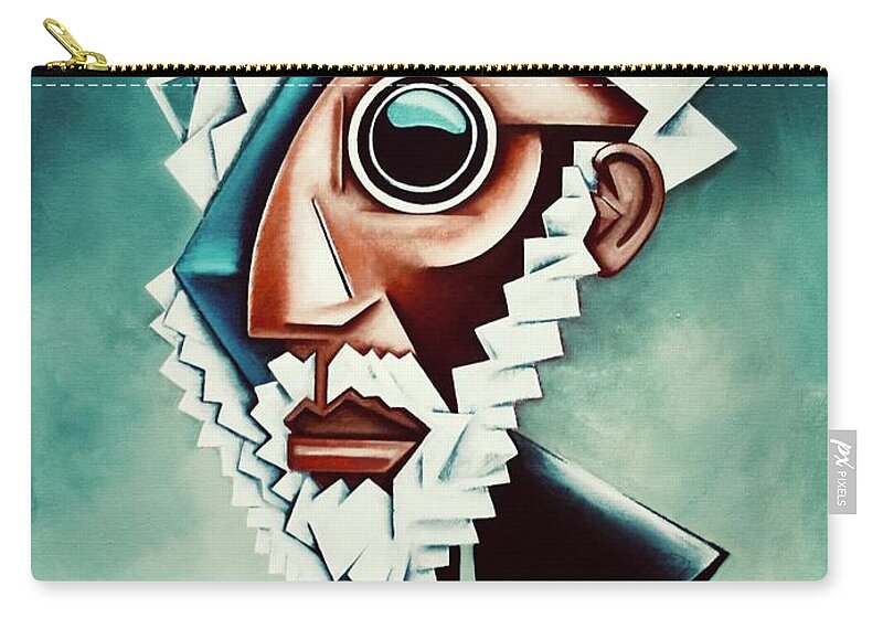 Sonny Rollins Zip Pouch featuring the painting Late Sonny by Martel Chapman