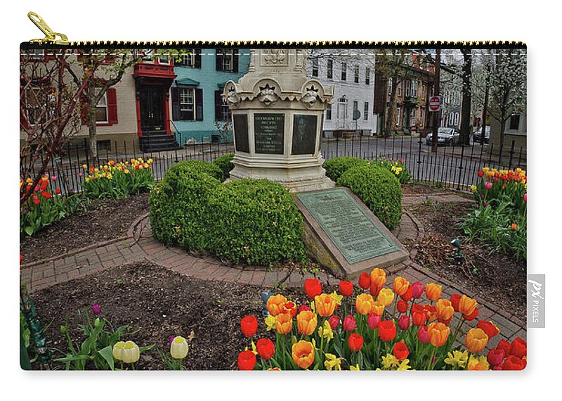 Flowers Zip Pouch featuring the photograph Lawrence by Neil Shapiro