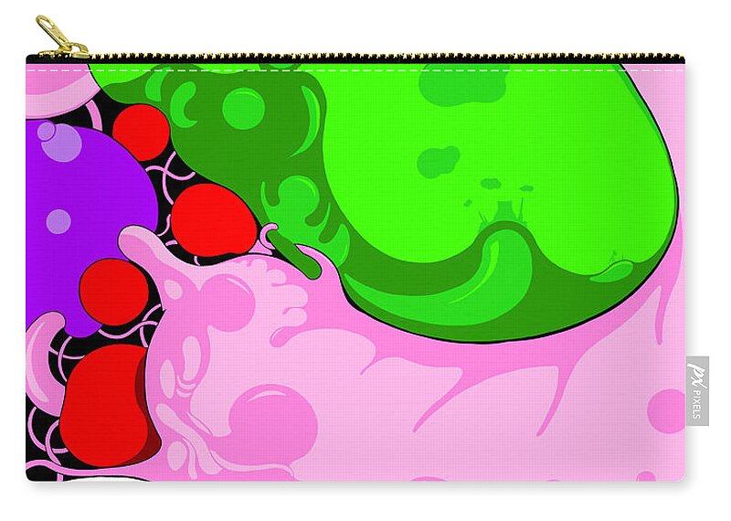 Avatar Zip Pouch featuring the digital art Layer Cake by Craig Tilley