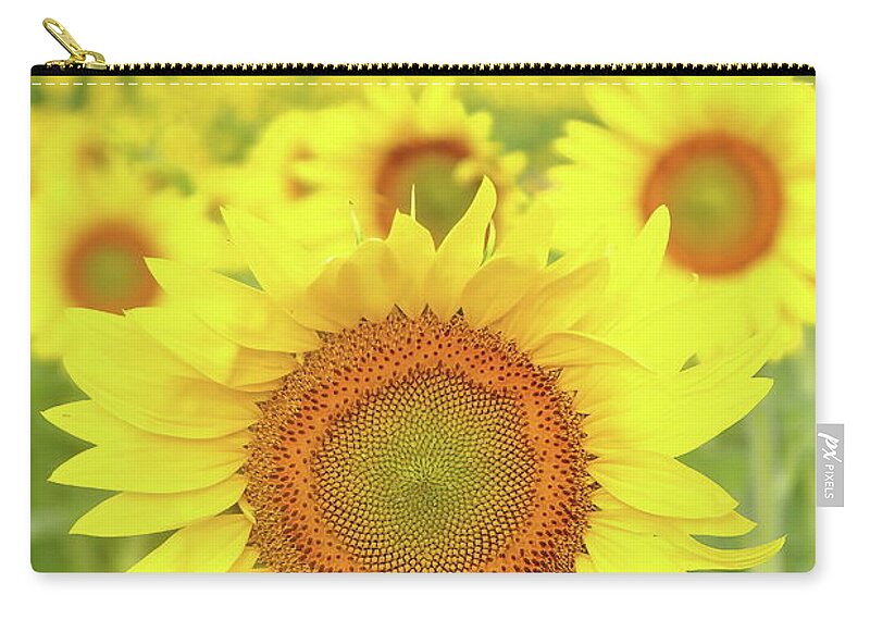 Sunflower Carry-all Pouch featuring the photograph Leader Of The Pack by Lens Art Photography By Larry Trager