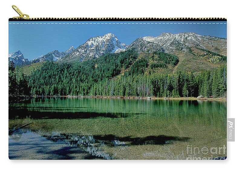 Dave Welling Carry-all Pouch featuring the photograph Leigh Lake Grand Tetons National Park Wyoming by Dave Welling