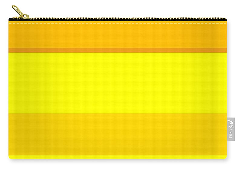 Yellow Zip Pouch featuring the digital art Lemon Sunrise by Wade Hampton