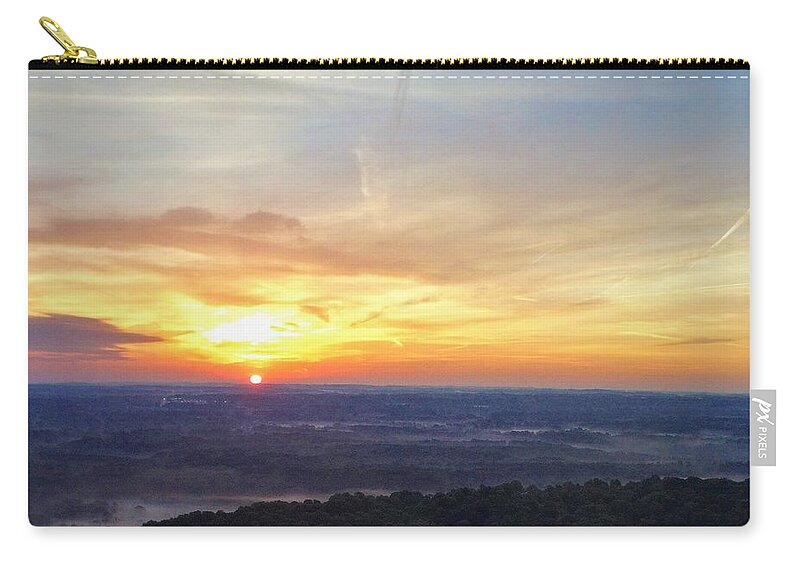  Carry-all Pouch featuring the photograph Liberty Park Sunrise by Brad Nellis