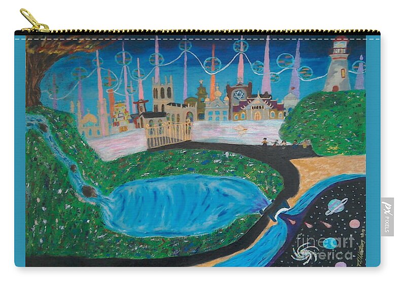 God Carry-all Pouch featuring the painting Life and Death recycle by David Westwood