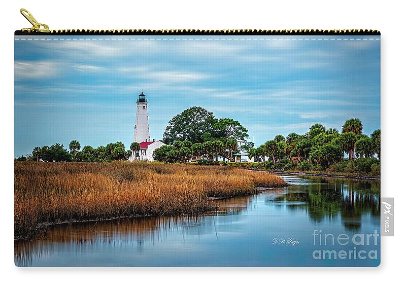 Lighthouses Zip Pouch featuring the photograph Lighthouse Artistry by DB Hayes