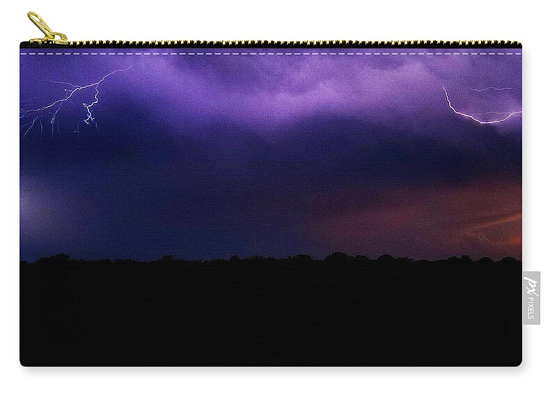  Zip Pouch featuring the photograph Lighting by Stephen Dorton