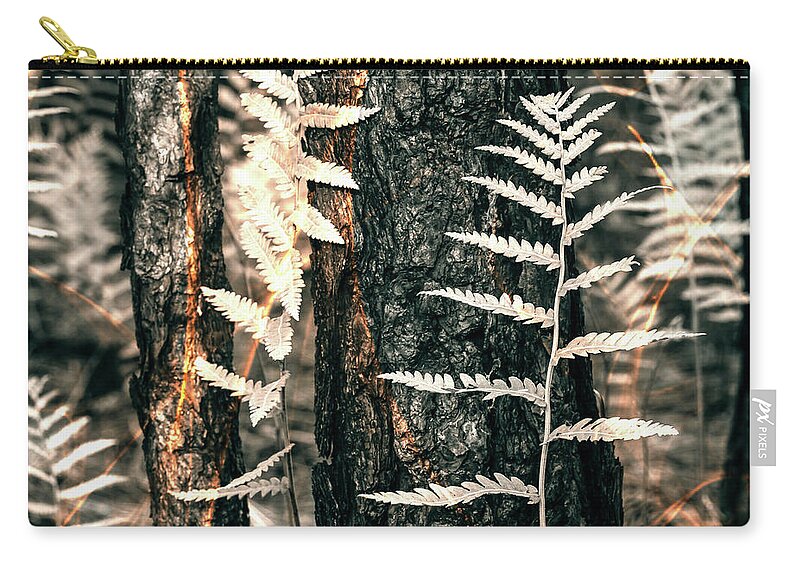  Zip Pouch featuring the photograph Lightning storm by Maresa Pryor-Luzier