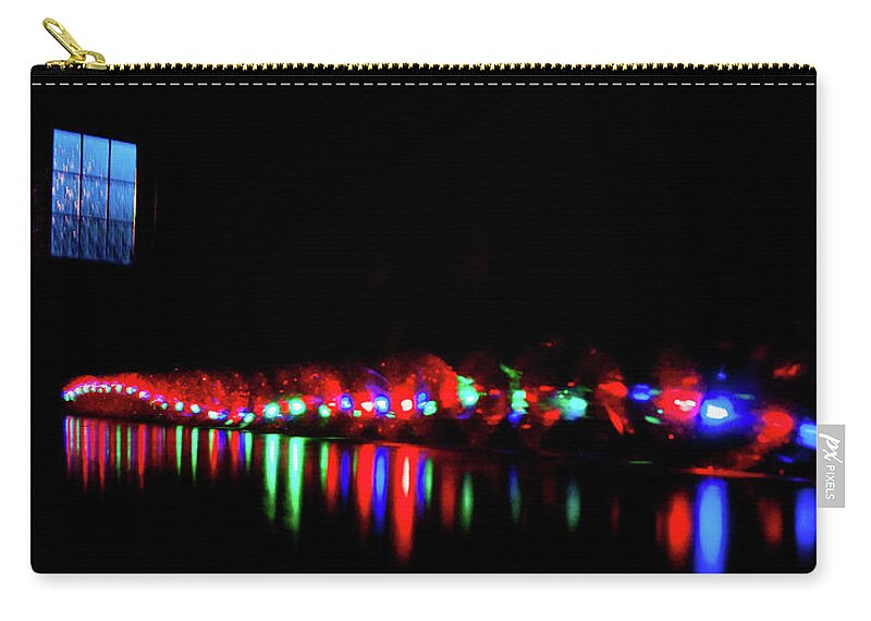 Light Zip Pouch featuring the photograph Lightsnake by Max Blinkhorn