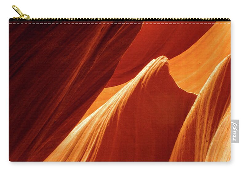 Antelope Canyon Carry-all Pouch featuring the photograph Like Water On Stone - Antelope Canyon, Arizona by Earth And Spirit
