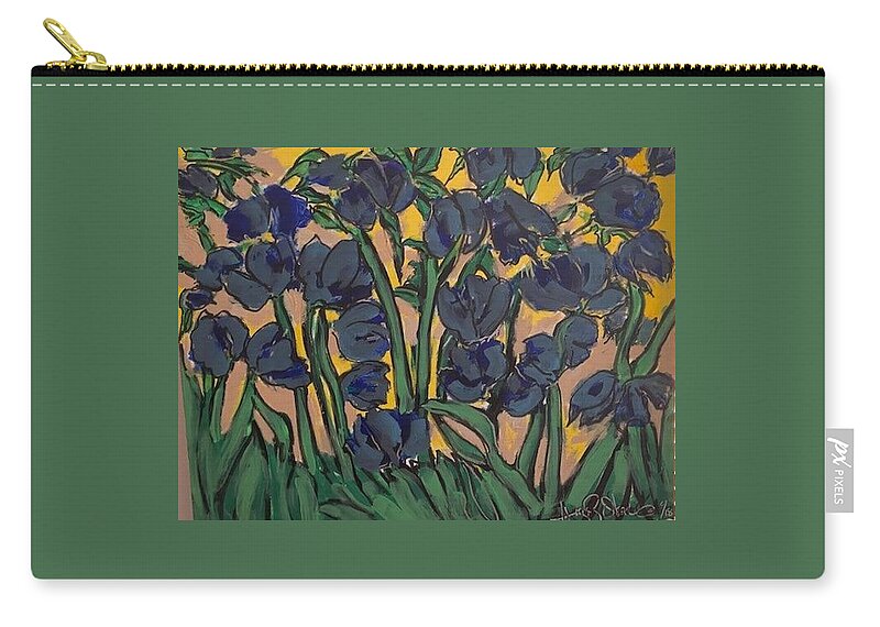  Carry-all Pouch featuring the painting Lilies of the field by Angie ONeal